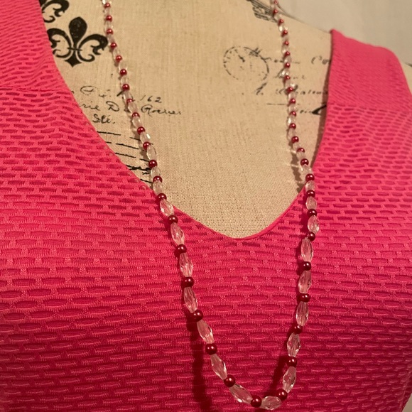 Champagne Long Beaded Necklace - Picture 7 of 8